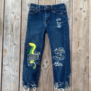 Little Boy Distressed Denim Jeans - Custom SIZE 6